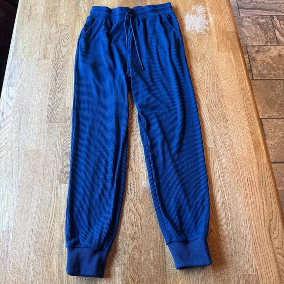 PrettyGarden Blue Ribbed Jogger Pants Size Medium - Picture 2 of 12